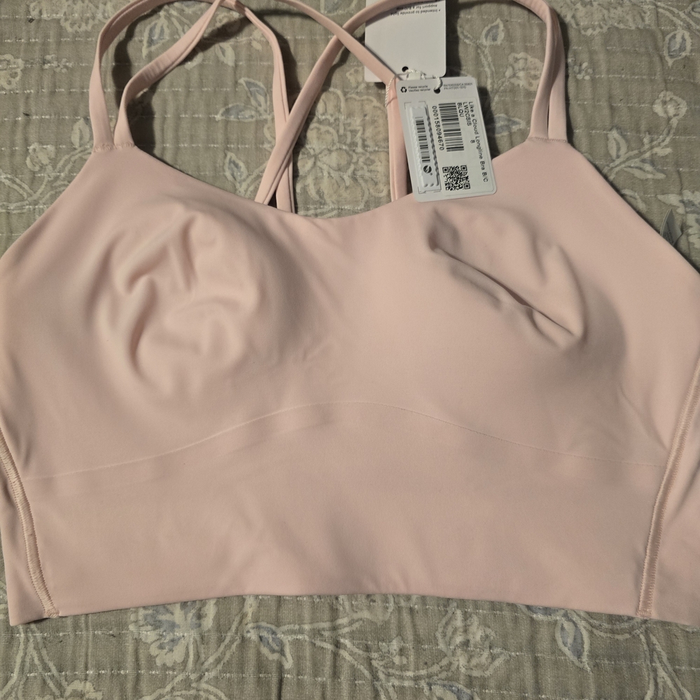 Lululemon Athletica Light Pink Sports Bra
